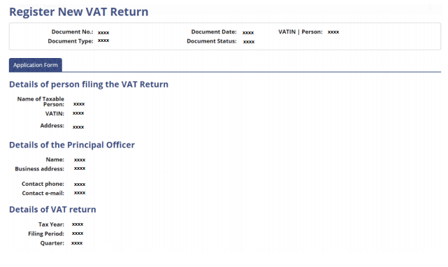 Oman VAT Return