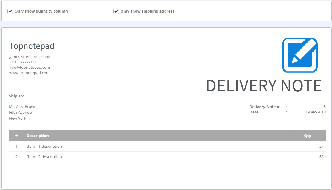 Delivery Note Maker Create Delivery Note Online Delivery Note Maker Create Delivery Note Online