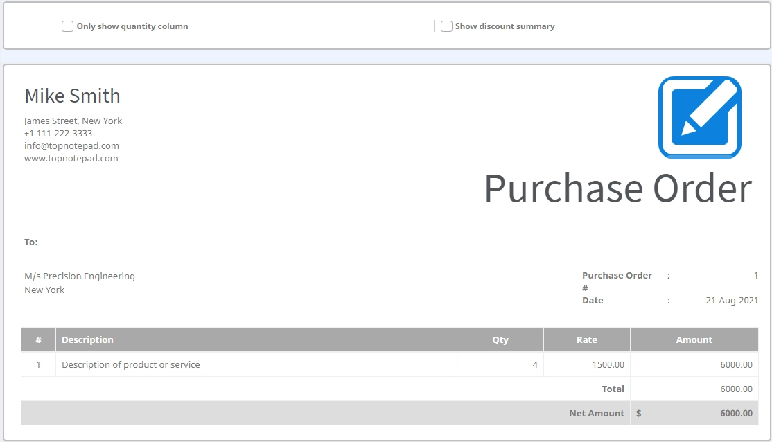 Australia Purchase Form Purchase Order Template Australia