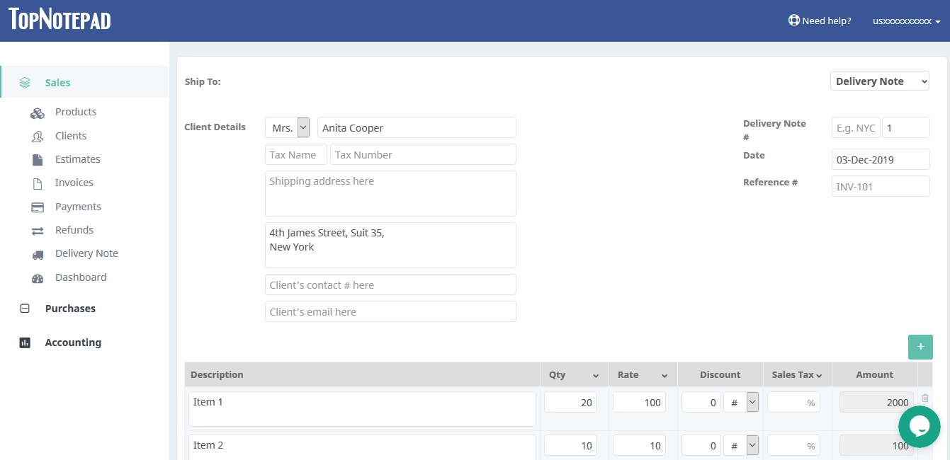 Steps to create delivery note from Invoice