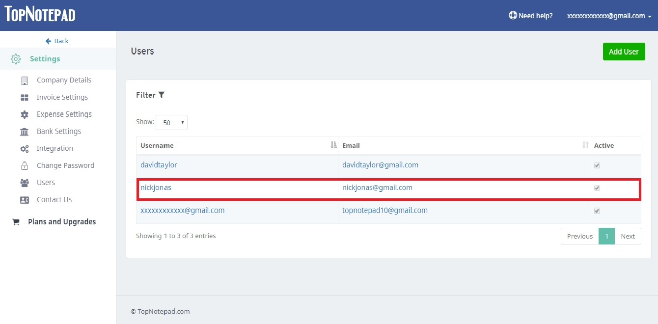 Steps to add new user