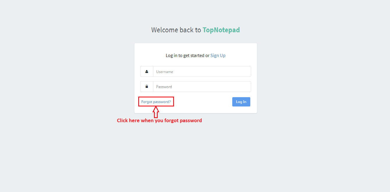 Forgot Password